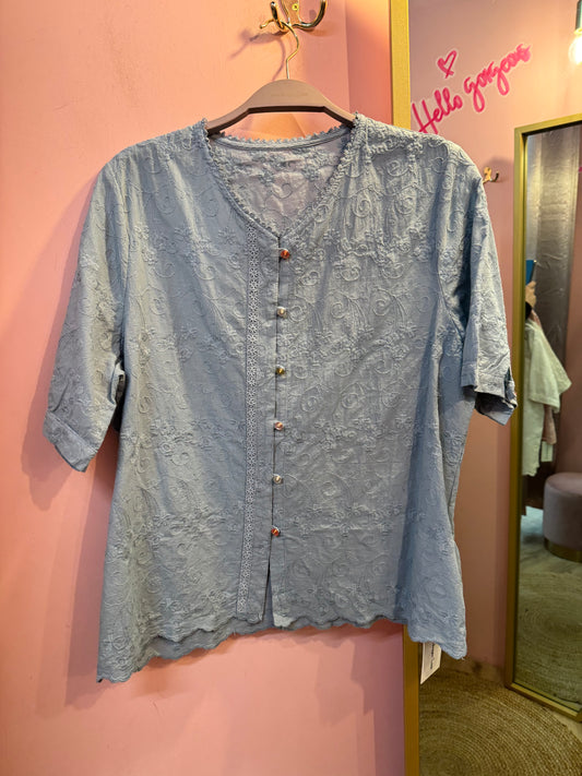 Premium cotton Embroidered Blouse