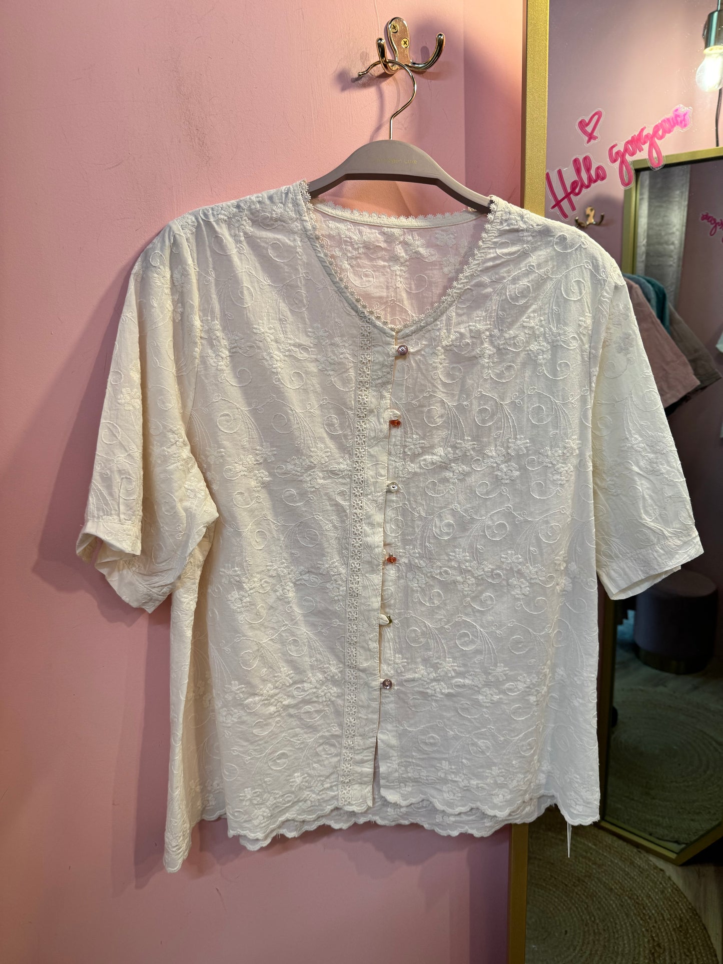 Premium cotton Embroidered Blouse