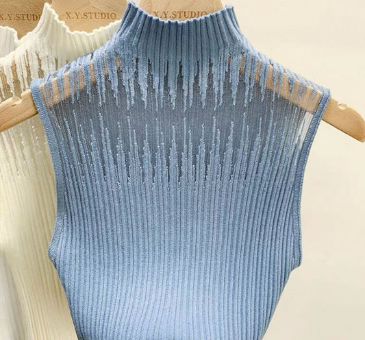 Blue Mist Sleeveless Knit