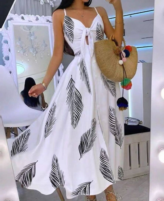 Palm Breeze Bow Dress