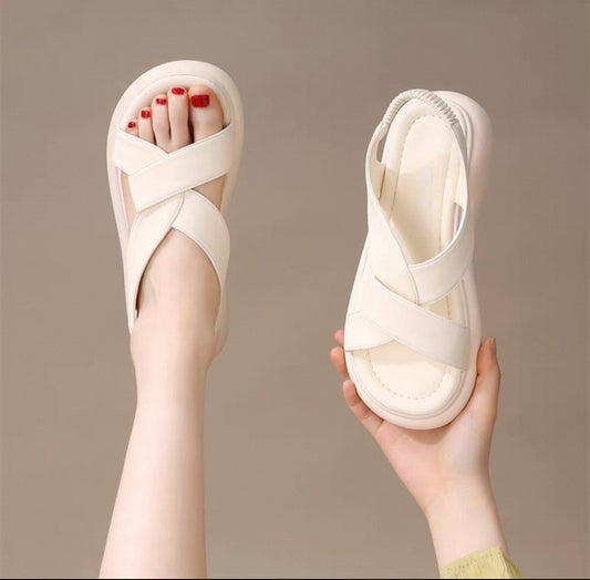 Cross-Strap Comfort Sandals