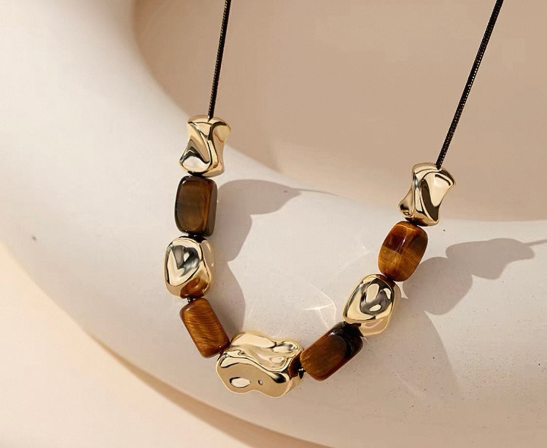 Geometric Lariat Necklace