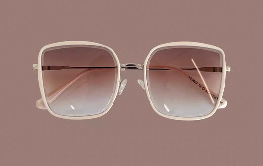 Square Frame Sunglasses – Ombre Brown