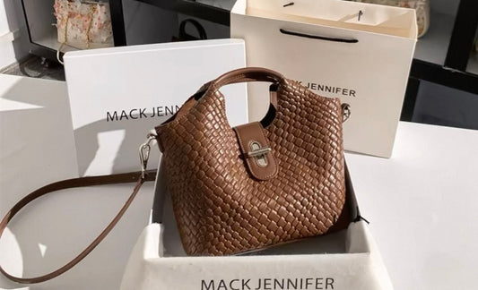 Chestnut Basketweave Crossbody