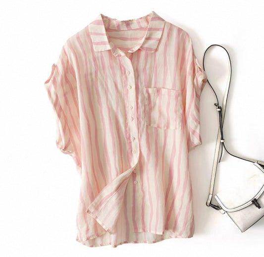Stripe Short Sleeve Shirt