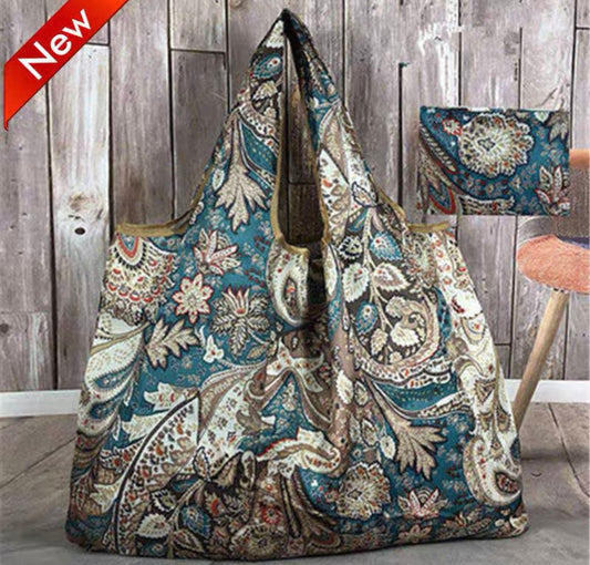 Folding pouch shopping bag