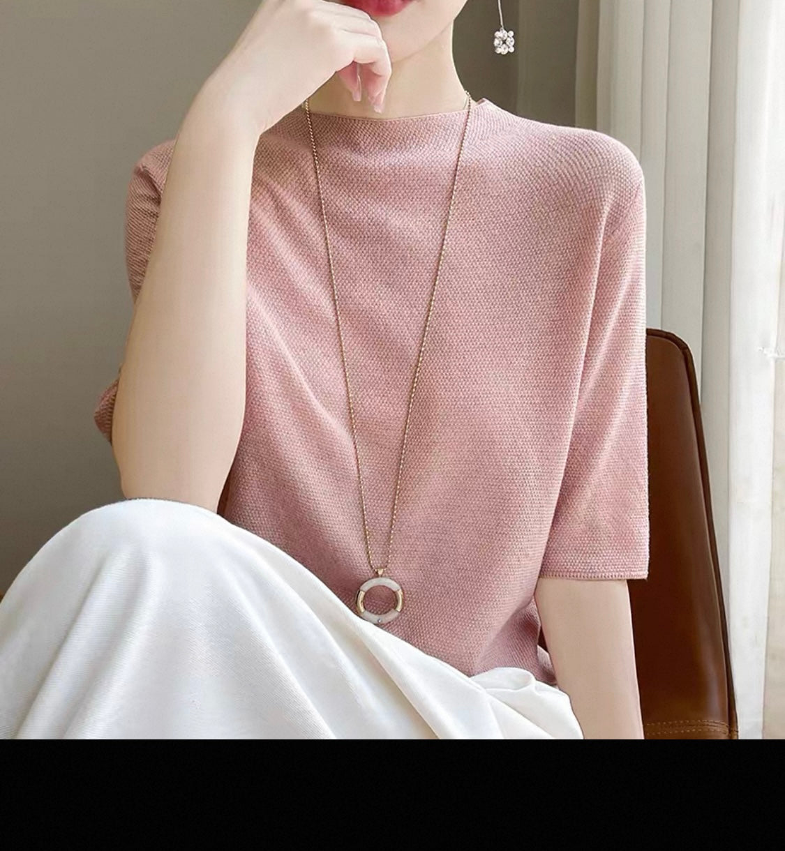 Short Sleeve Knit Top