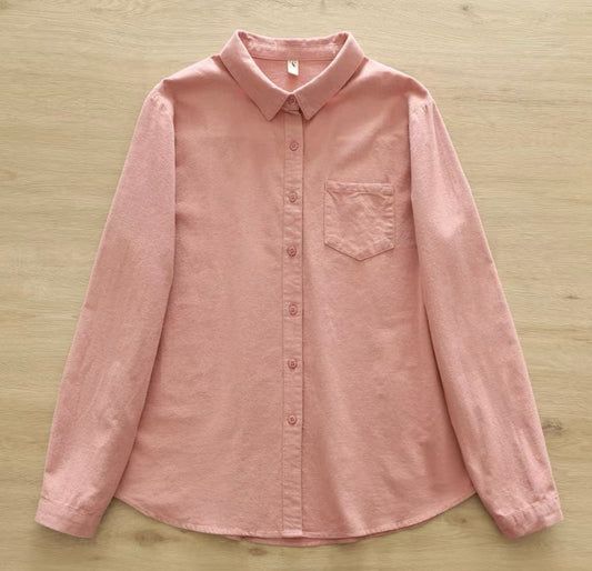 Dusty Pink Cotton Shirt