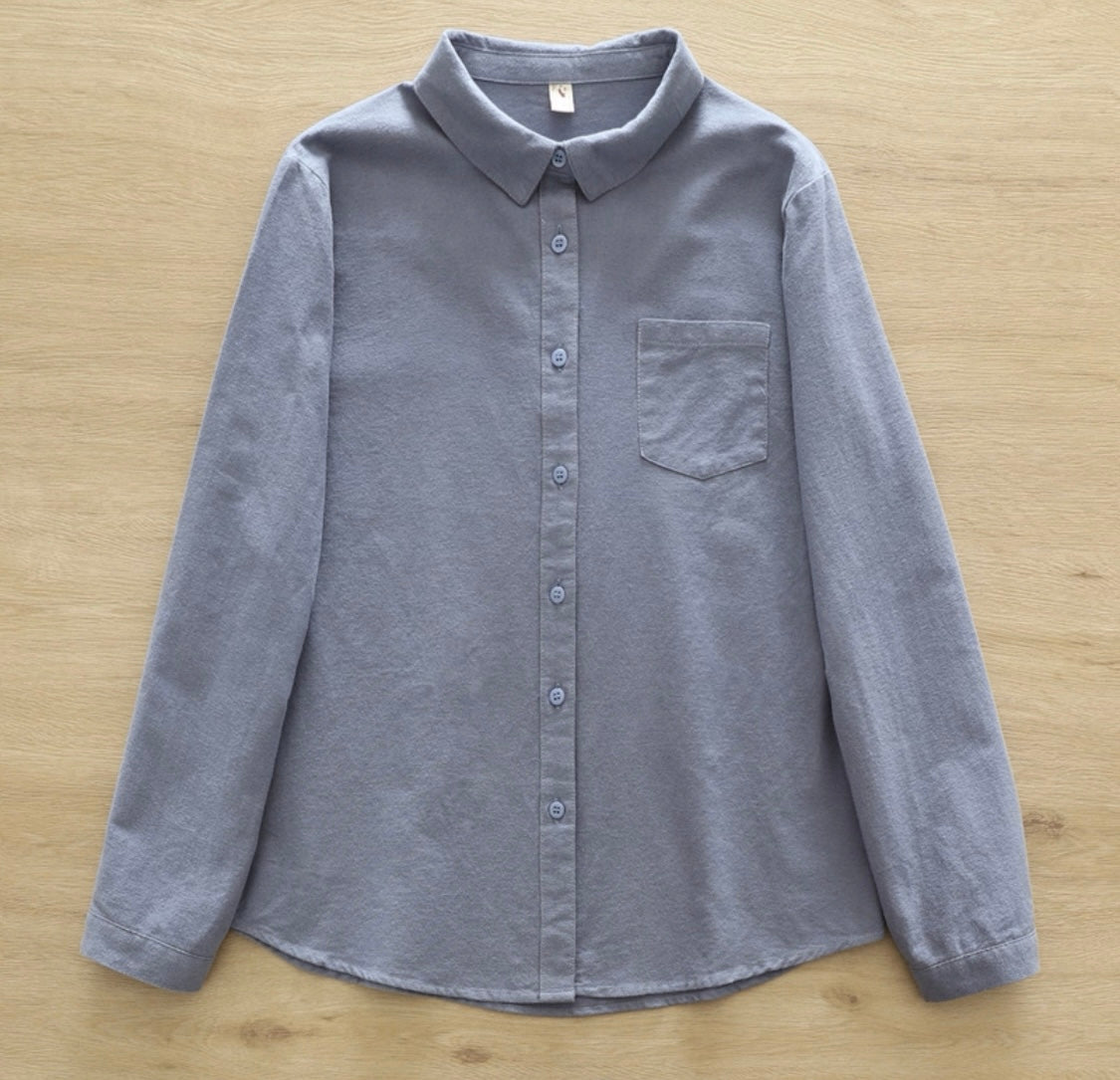 Dusty Pink Cotton Shirt