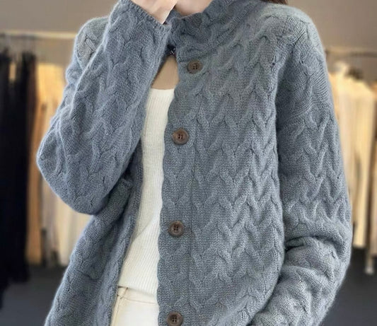 Cable-Knit Cardigan