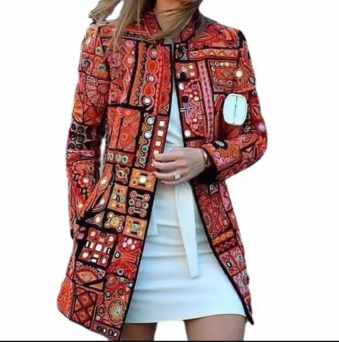Bohemian Embroidered Coat