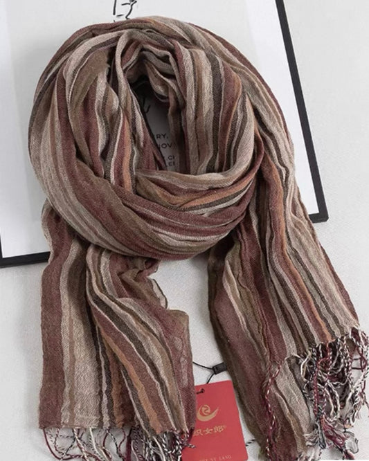 Terracotta Textured Scarf