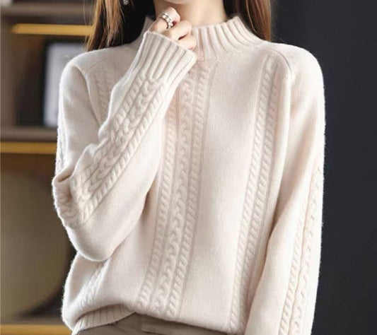 Ivory Cable Knit Sweater