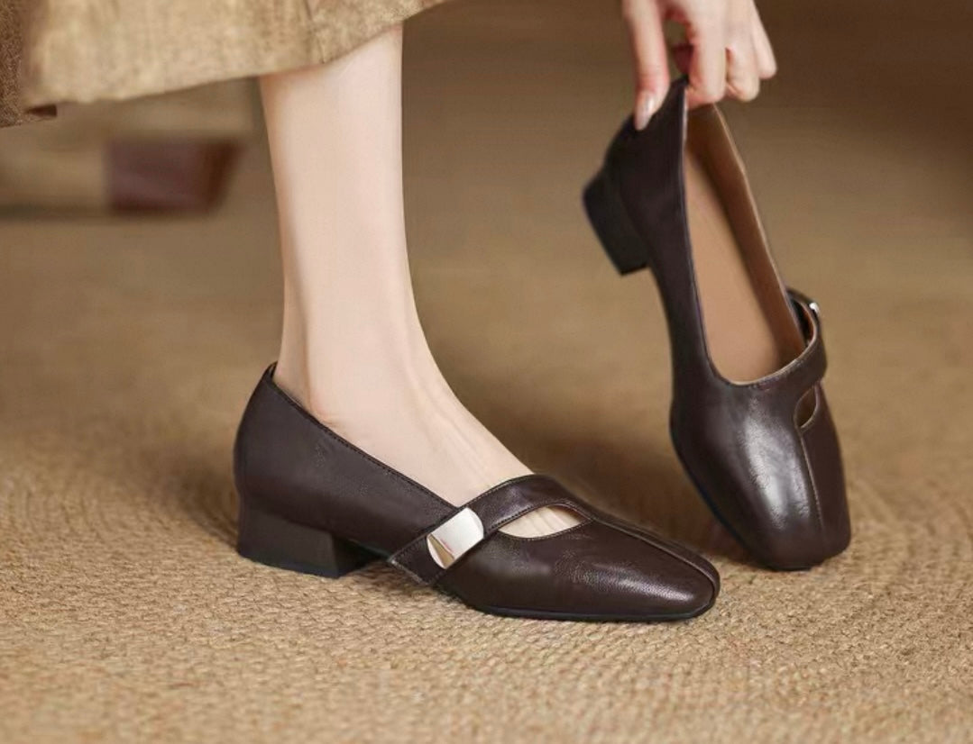 Mary Jane Block Heels