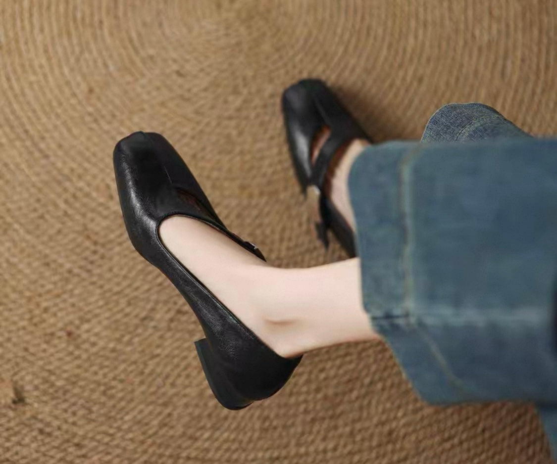 Mary Jane Block Heels