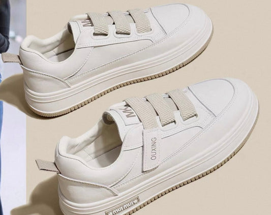 Velcro Platform Sneakers – Off-White