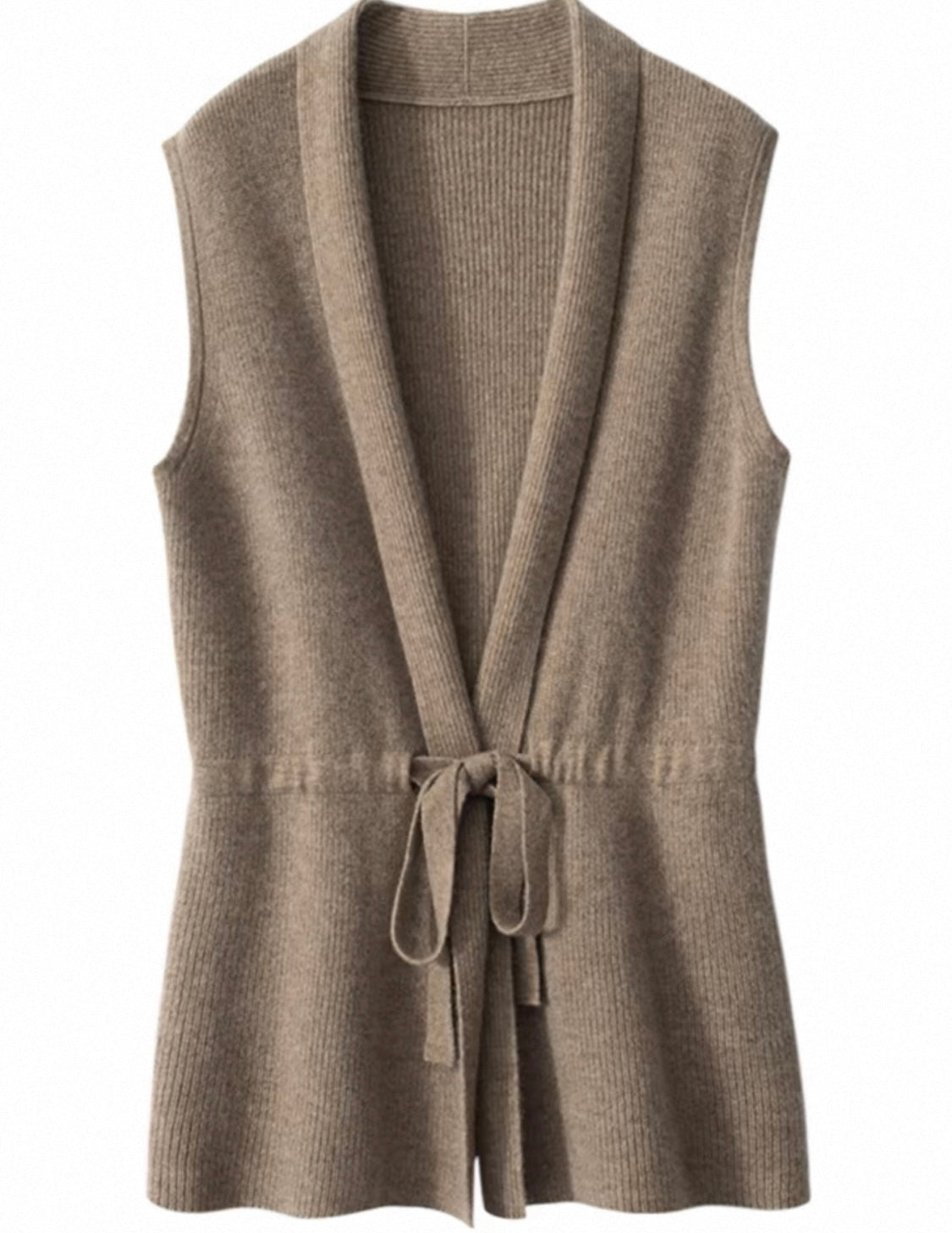 Tie Waist Knit Vest
