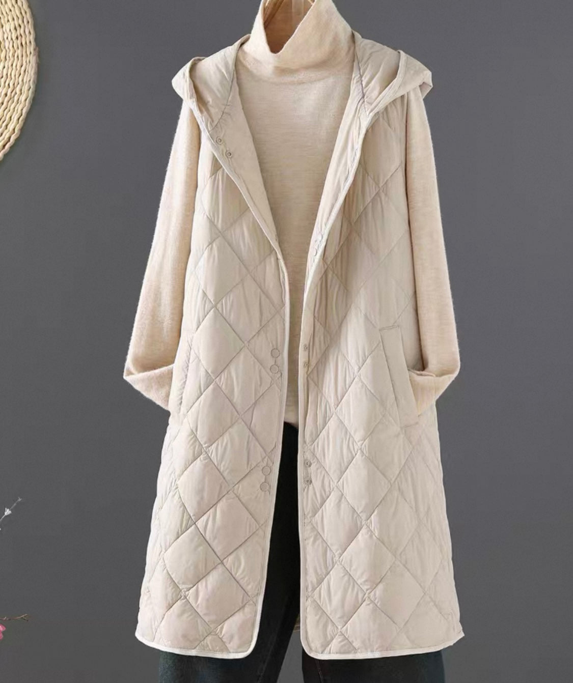Quilted Hooded Vest