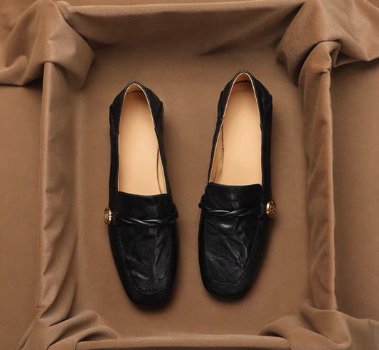 Classic Black Loafers