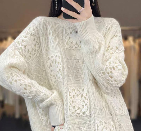 Crochet Knit Sweater
