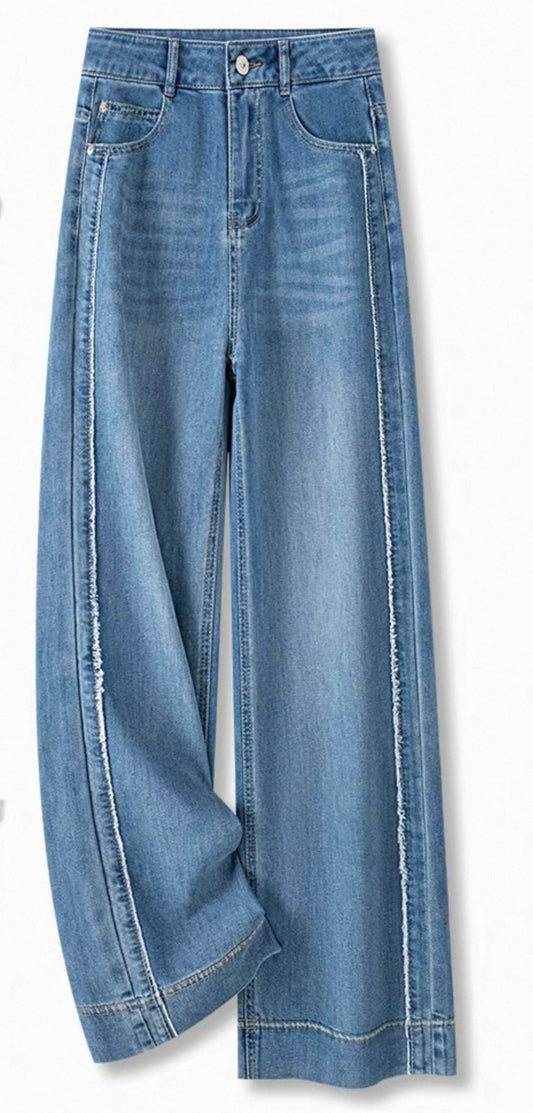 Wide-Leg Jeans – Blue