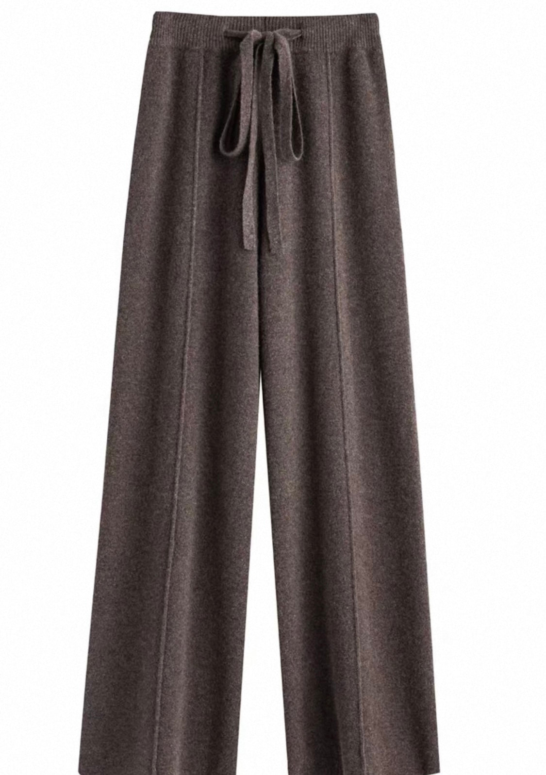 Wool-Blend Wide-Leg Trousers