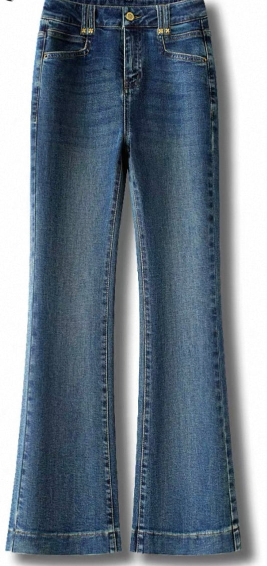 Bootcut Jeans – Mid Blue