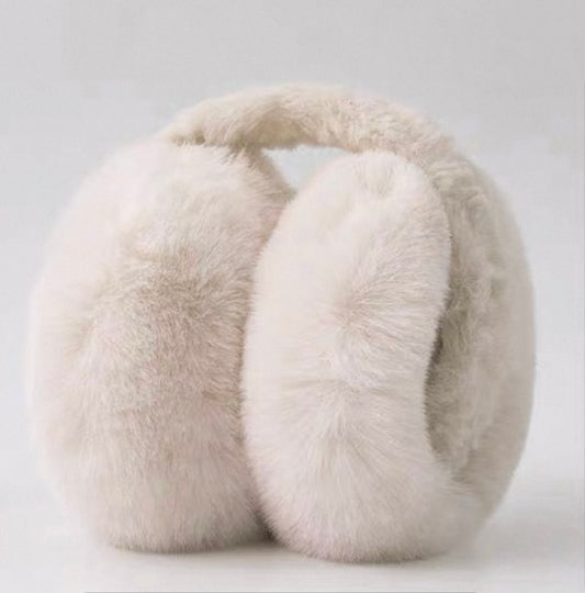 Cream Faux Fur Earmuffs