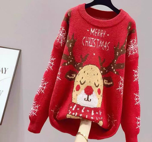 Merry Christmas Reindeer Jumper