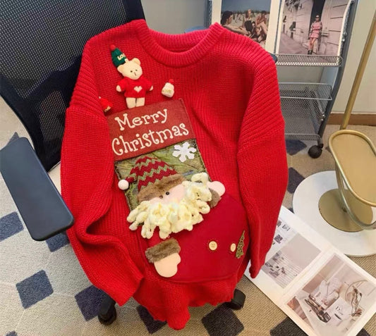 3D Santa “Merry Christmas” Jumper