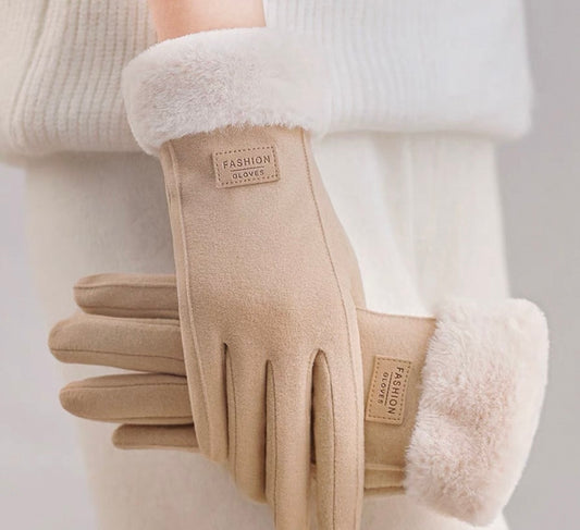 Faux Fur Cuff Gloves
