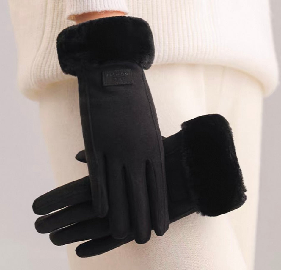 Faux Fur Cuff Gloves