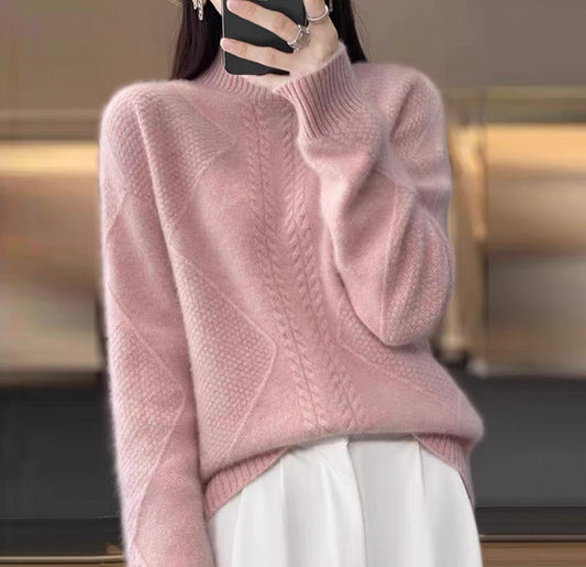 Wool Textured Knit Jumper