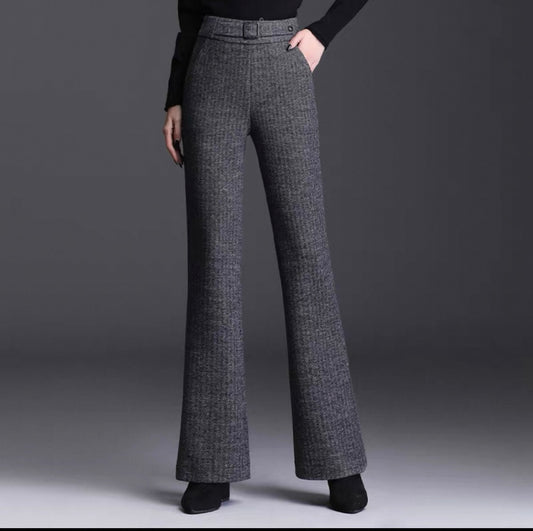 Tailored Wool Pants – Deep Charcoal