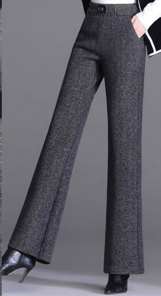 Essential Wool-Blend Pants – Graphite Grey