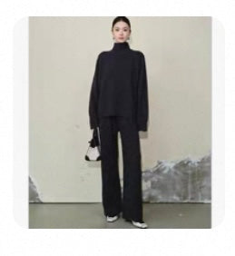 Cashmere Black Knit Co-ord Set – Effortless Elegance