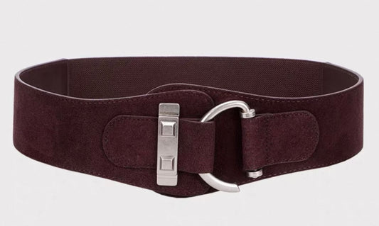 Suede Belt – Modern D-Ring Buckle