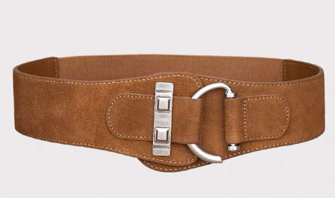 Suede Belt – Modern D-Ring Buckle