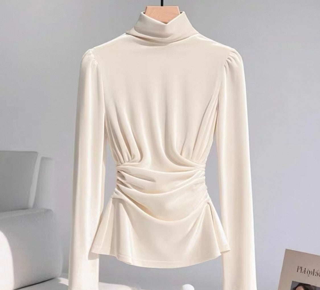 Draped  velvet Blouse