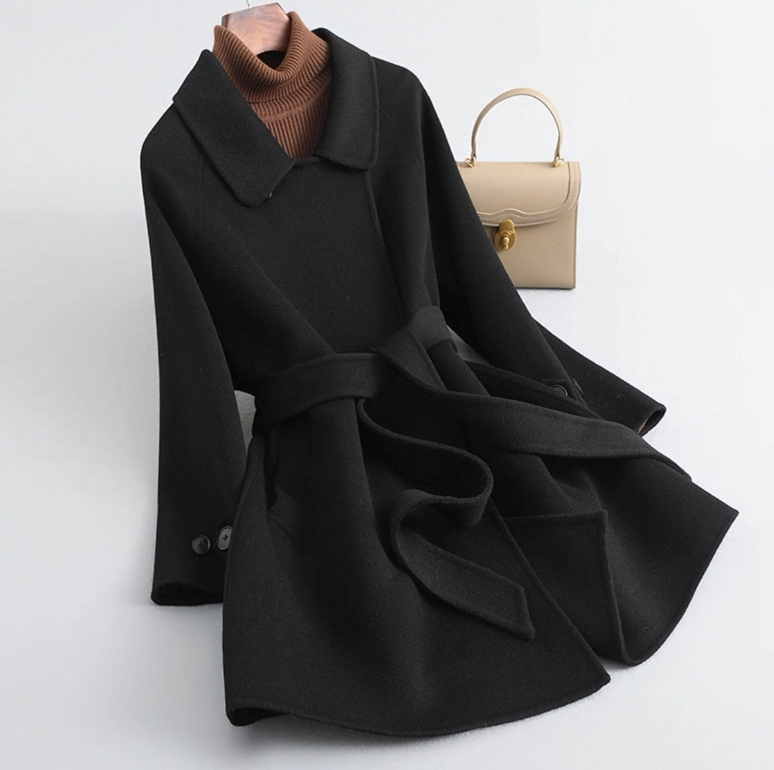 100% Australian Wool Belted Coat