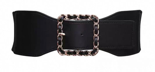 Tan Waist Belt – Chain Buckle Detail
