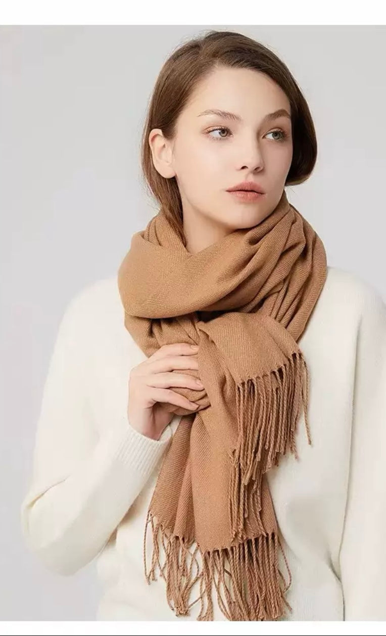 Solid Blush Scarf 200*70