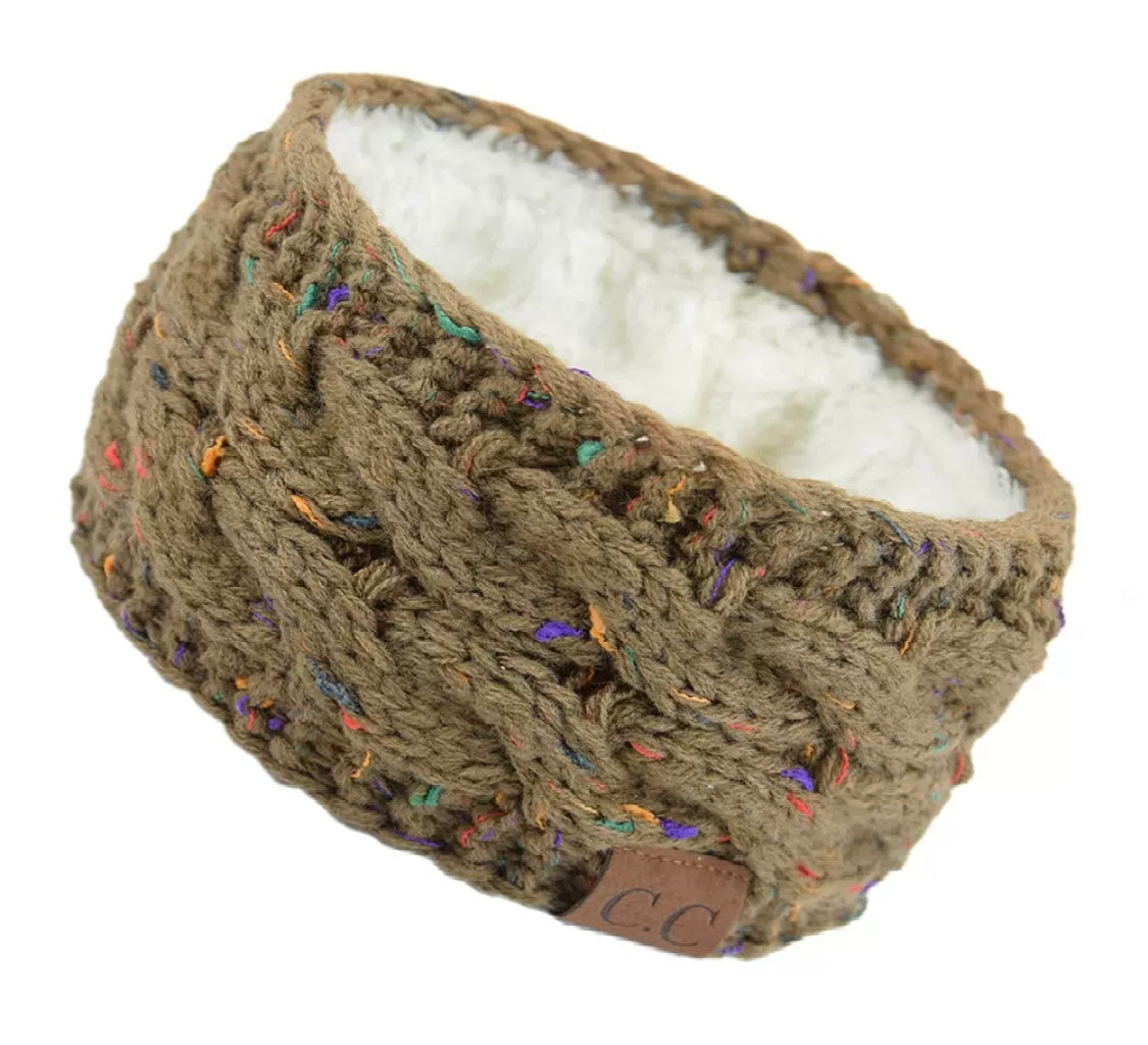 Knitted Headband with Fleece Lining