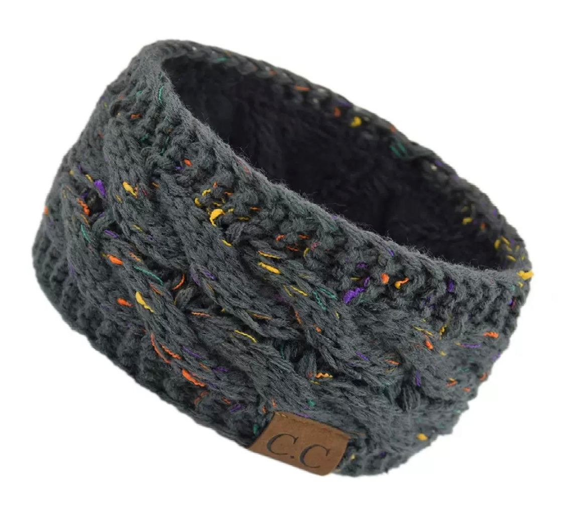 Knitted Headband with Fleece Lining