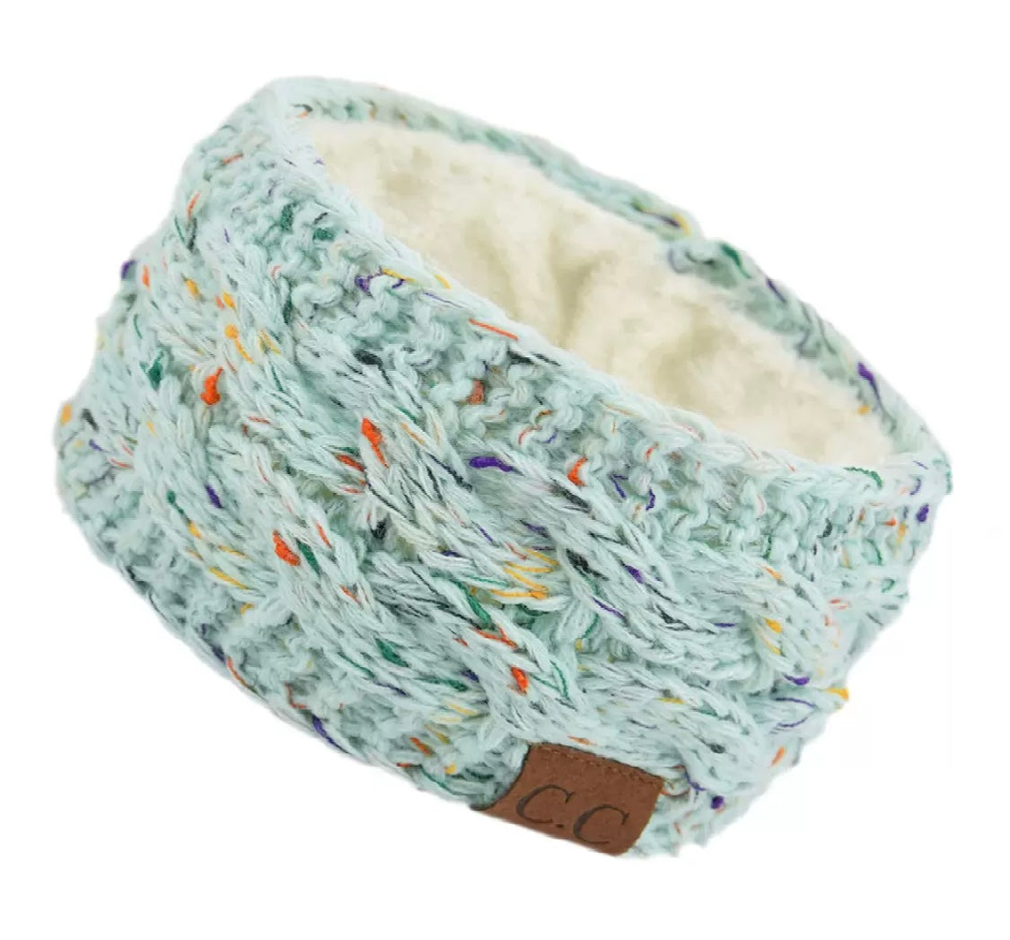 Knitted Headband with Fleece Lining