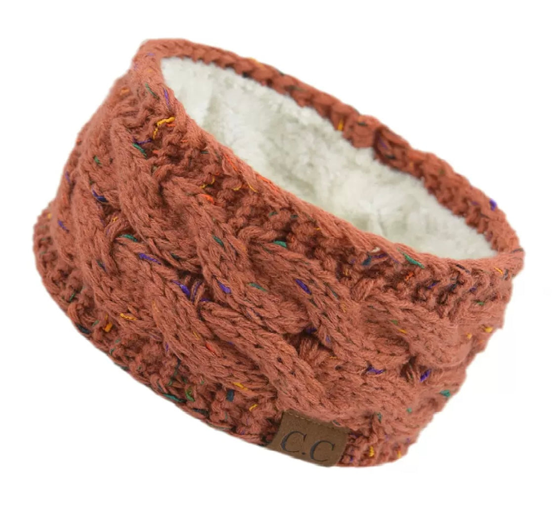 Knitted Headband with Fleece Lining