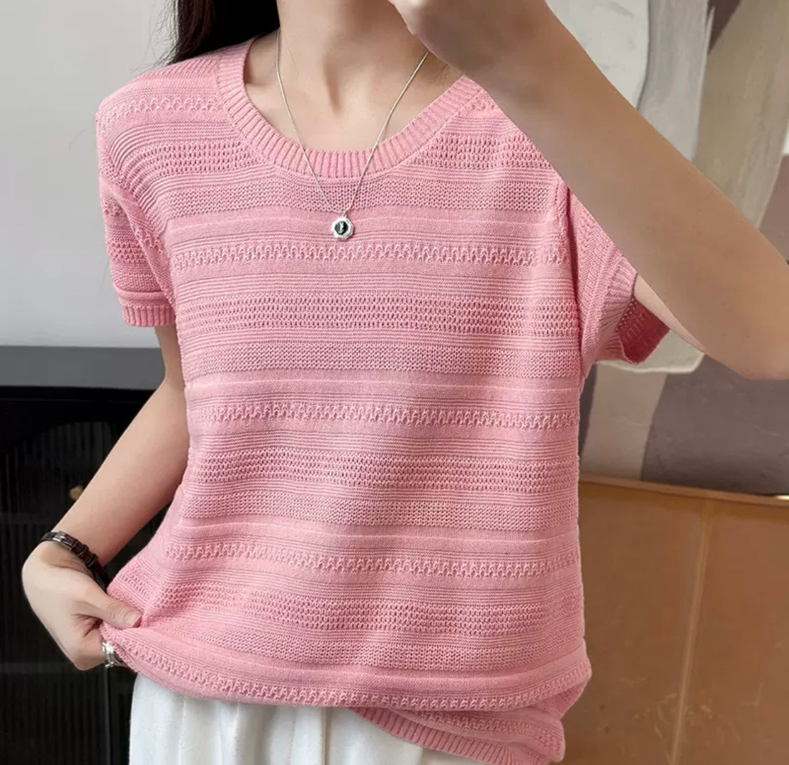 Cotton Knit Top – Relaxed Fit & Breathable