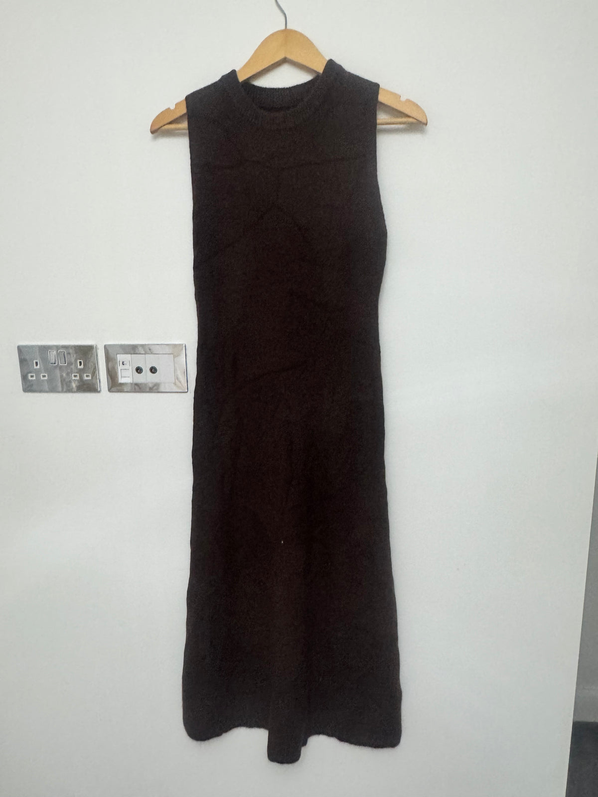 Women’s Ribbed Knit Fit & Flare Midi Dress