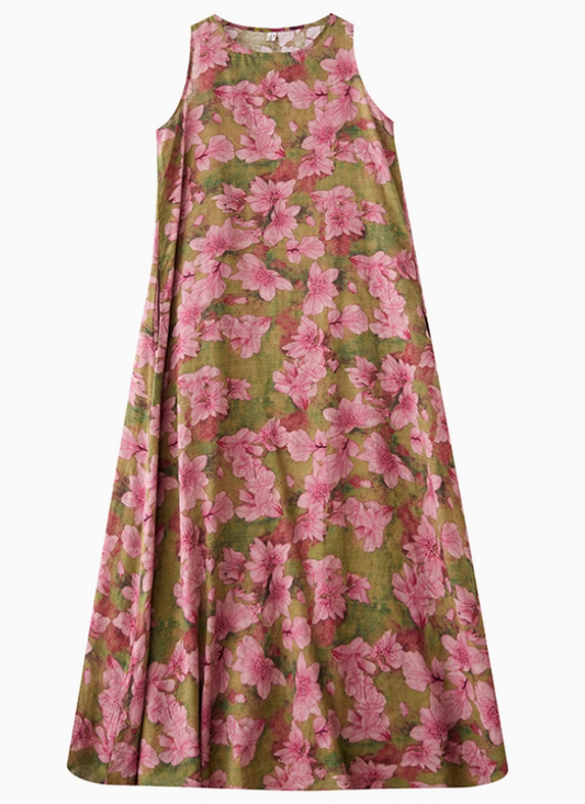 Olive Pink Bloom Dress
