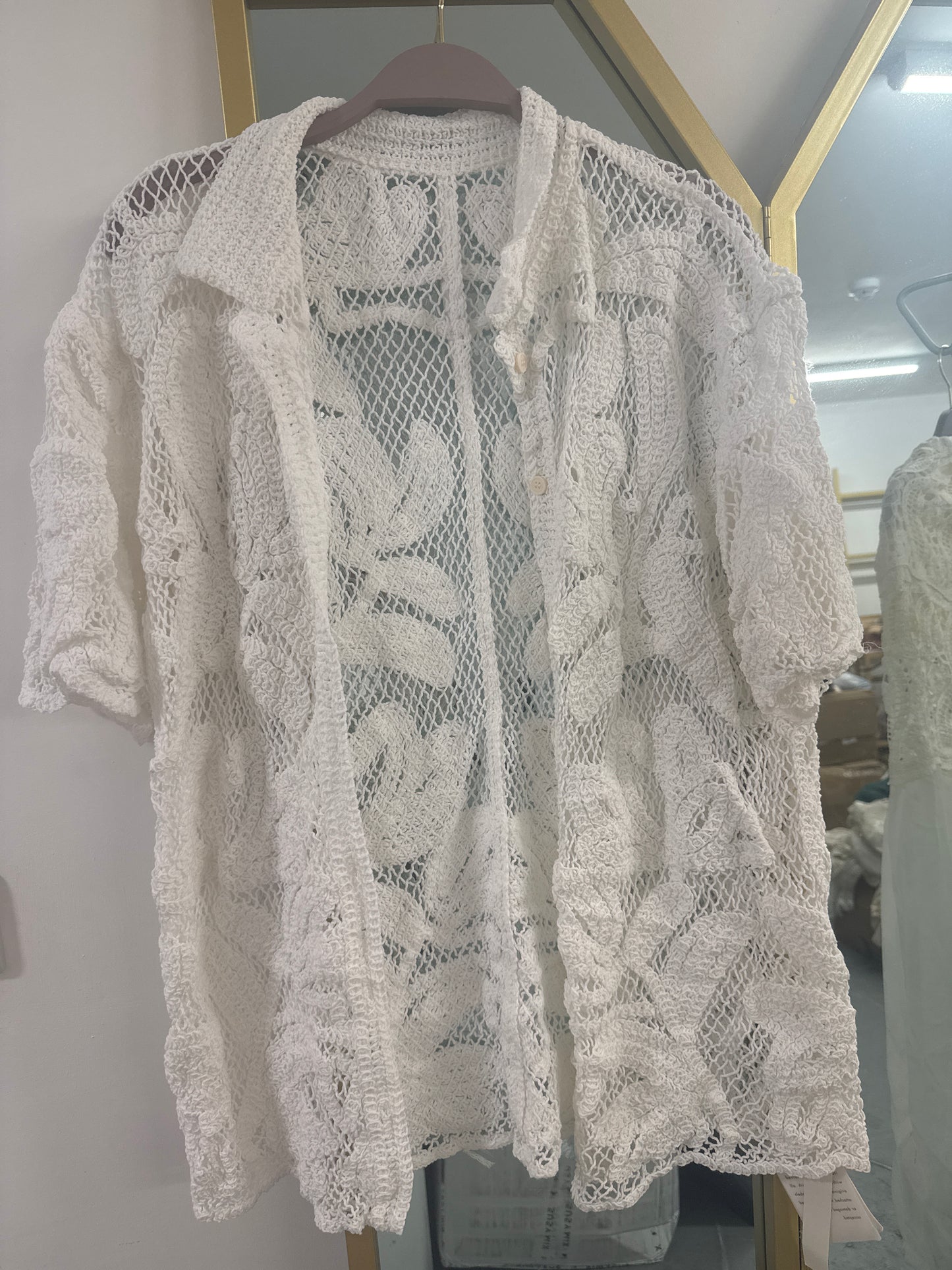 Crochet Lace Statement Jacket